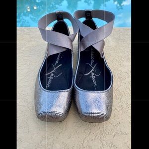 Jessica Simpson Mandalaye Gunmetal Ballet Flats